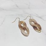 #9 チェーンピアス アクリルビーズ