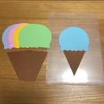製作セット【アイスクリーム10セット】壁面飾り