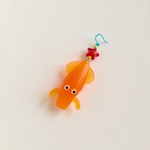 イカしたピアス  オレンジ