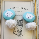 羊のモコモコピアス