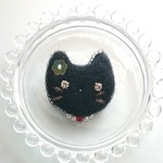 フェルトのブローチ 黒猫