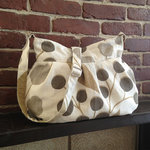 Hobo Bag - Floral Line Drapery