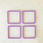 Purple Rubber Square Parts