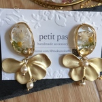dry flower &frill Flowerピアス