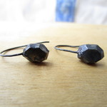 真鍮×silver カットナゲット　フックピアス