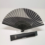 レザー扇子ケース　扇子付き　No.5