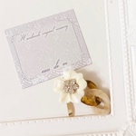 Flower chain ポニーフック （White）