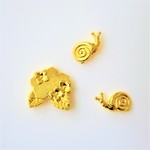 紫陽花とカタツムリ 【梅雨】ピアス/イヤリング