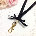 再*リボンレイ《lei du ruban - noir*or》 