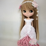 ネオブライス 服 ニット 桜のオフショルドレスセット ver.2 