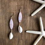 【SALE】beach finds #5（タカラガイのピアス）