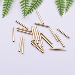 送料無料20個     メタル直パイプ ゴールド 2.5×20mm mj145