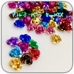 ◆送料無料◆ 100個⚫︎アルミ薔薇  8mm MIXカラー