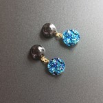 【再販2】煌めく夜空　ドゥルージー風ピアス
