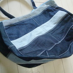 デニムパッチワーク大きな２WAYバック