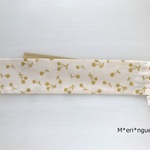 キラキラさくらんぼ×30㎝ものさし袋（ものさし入れ）