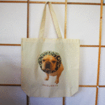 唐草ドロボウ犬ヅラ　トートバッグ