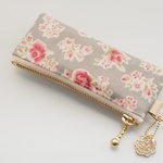 ★LIBERTY　Farinda　ファリンダ　グレー系　ビニコのmini×3ポーチ　◆　コインケース・キーケースに♪
