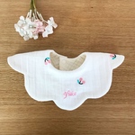 オーダー名前刺繍チェリー花びらスタイ
