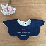 the princess オーダー名前刺繍入り花びらデニムスタイ