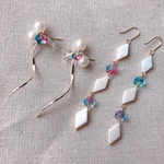 90.Czech glass × shell / pearl