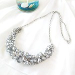 《受注製作》ガラス☆jingling☆チェーンネックレス　金属アレルギー対応