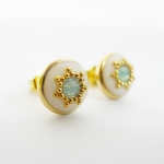 モロッコ風ピアス(パシフィックオパール