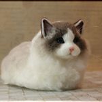 羊毛フェルト　猫　ラグドール　ねこ　ネコ　