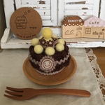 チョコバナナ風まぁるいケーキ♡♡
