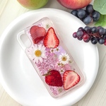 【押しフルーツ】ストロベリー グリッターiPhoneケース（A）