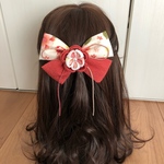ちりめん つまみ細工 リボン 髪飾り ヘアアクセサリー 卒業式 袴 着物