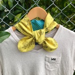 ネッククーラー・ 冷んやりスカーフ・花刺繍柄・キイロ