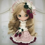 ブライス ニット 服 いちごのドレスセット