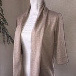 5分袖 2wayカシュクールカーディガン (モカベージュ)