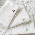 ワンポイント刺繍ガーゼマスク