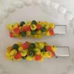ミックスベジタブルのヘアクリップ♡6cm