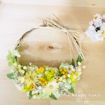 【新作】   〜小花いっぱい ハーフminiリース 『Garden』〜