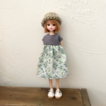 リカちゃん 服 ワンピースと帽子のセット
