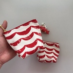 保冷&保温★超ミニポーチ★夏に活躍！★しっかり厚手の8号帆布(はんぷ)★