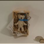 小さなテディベア（クリーム）　ブライス・リカちゃん等、お人形のお供に♪　ミニチュア　モールベア　