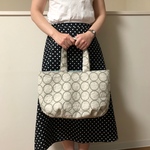 ふっくらトート ビッグサイズ☆ミナペルホネン タンバリン