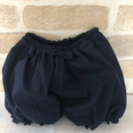 110cm シンプル かぼちゃパンツ ネイビー