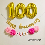 【再販×4】100Days＊お祝いガーランド