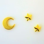 三日月と星 ピアス/イヤリング