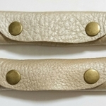 [本革シャンパンゴールド]bag持ち手カバー☆ハンドメイド
