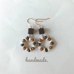 【再販】ウッドビーズ❁︎ピアス＆イヤリング