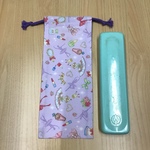 w12×28cm 箸袋箸箱袋はし箱袋はし パープル バレエ化粧品