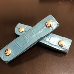 ハンドバッグ メンズバッグleatherハンドルカバーItalianクロコ