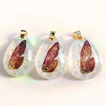 ◆蝶の雫標本◆NECKLACE【紅の銀河】