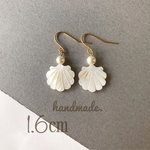 天然シェル 1.6㎝❁︎ピアス＆イヤリング